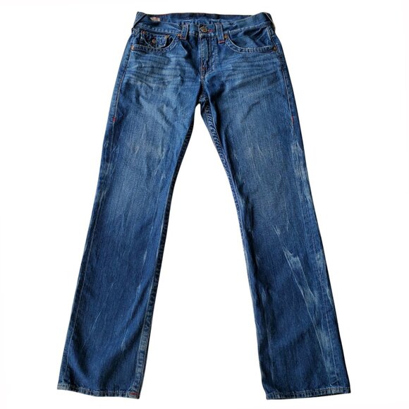 TRUE RELIGION Ricky Flap SN Straight Leg Men's 32 x 34 - Picture 2 of 16